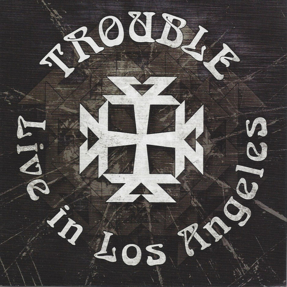 the album cover for Trouble - Live In Los Angeles