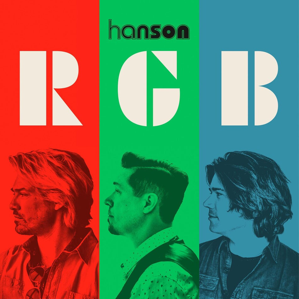 the album cover for Hanson - RED GREEN BLUE