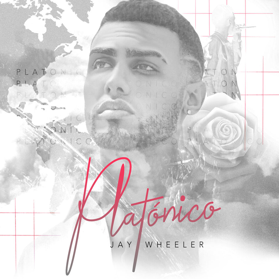 the album cover for Jay Wheeler - Platonico - Red & Black Marble [Colored Vinyl] (Gate) (Red)