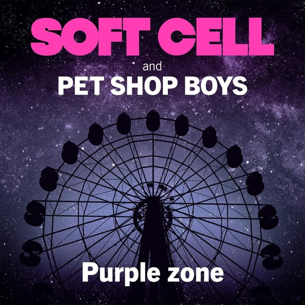 the album cover for Soft Cell & Pet Shop Boys - Purple Zone