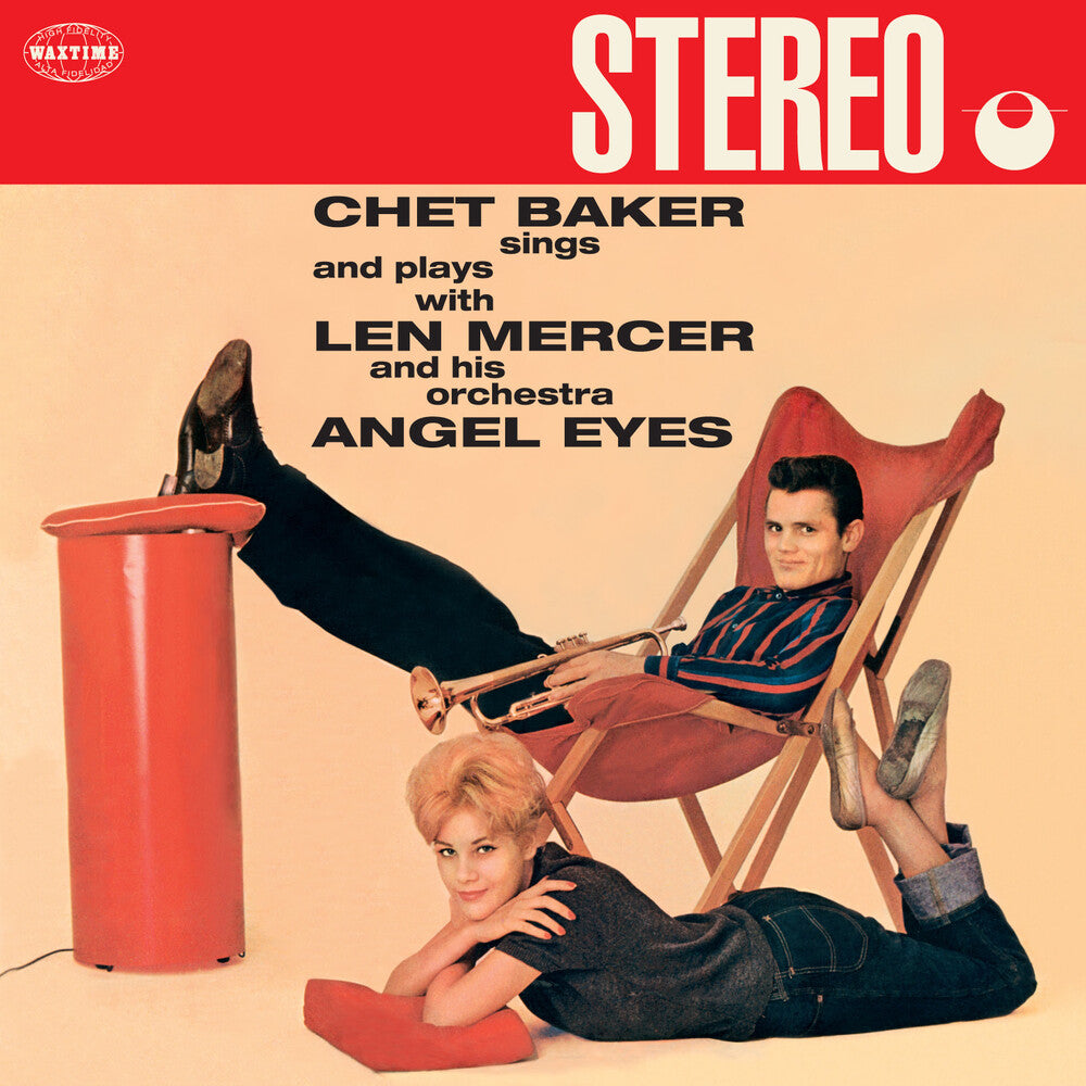 the album cover for Chet Baker - Angel Eyes - Limited 180-Gram Red Colored Vinyl with Bonus Track