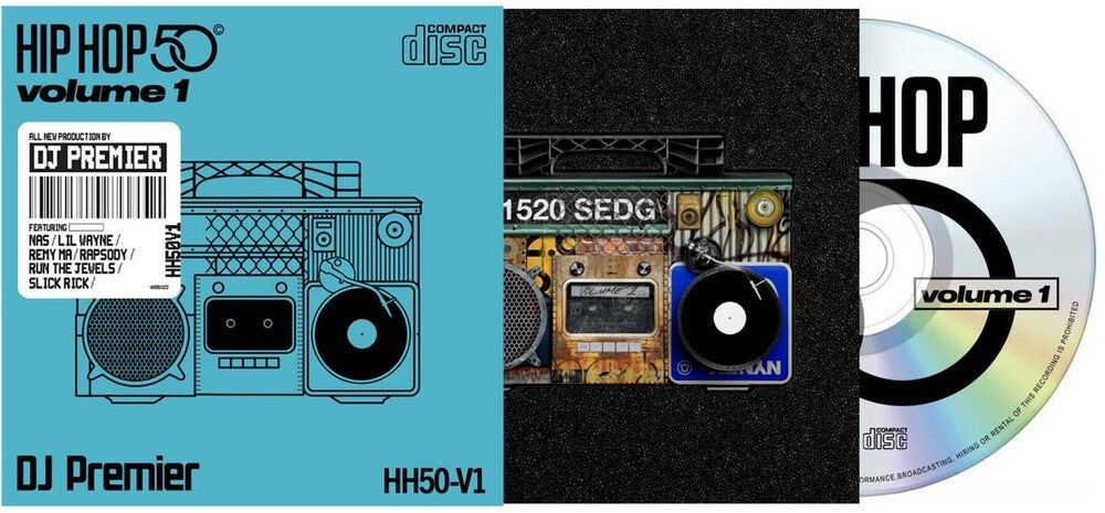 the album cover for Dj Premier - Hip Hop 50: Vol 1