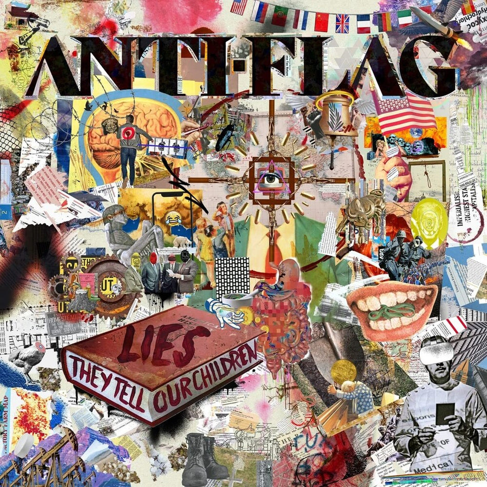 the album cover for Anti-Flag - Lies They Tell Our Children [White LP]