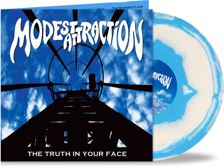 the album cover for Modest Attraction - Truth In Your Face (Blue) [Colored Vinyl]