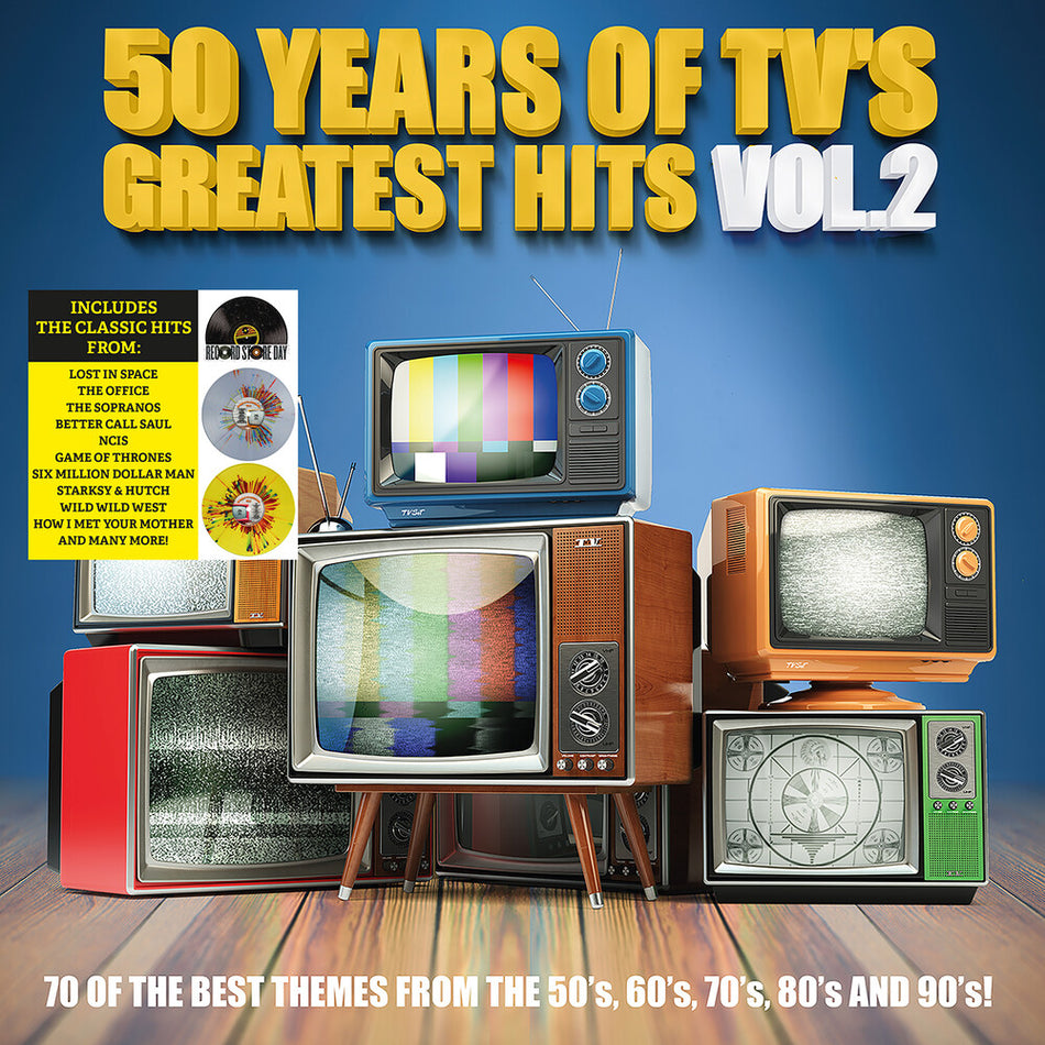 the album cover for Various Artists - 50 Years of TV's Greatest Hits, Vol. 2 [RSD 2023] []