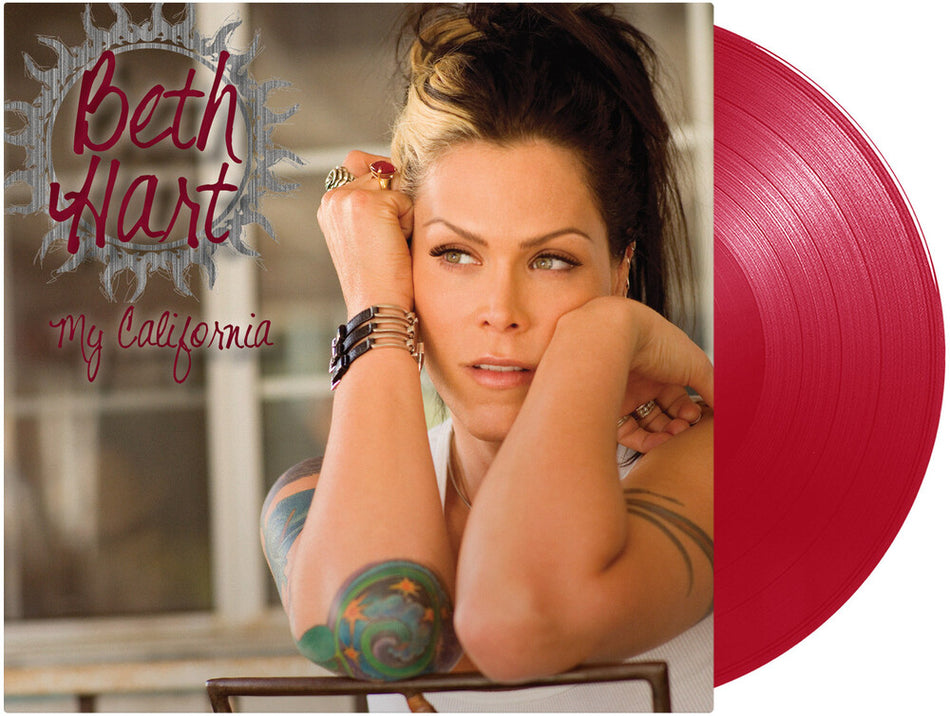 the album cover for Bert Hart - My California - Transparent Red Vinyl [Colored Vinyl] (Red)