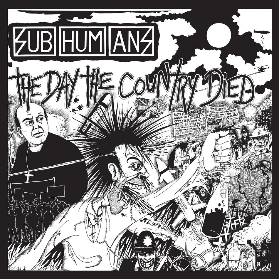 the album cover for The Subhumans - The Day The Country Died