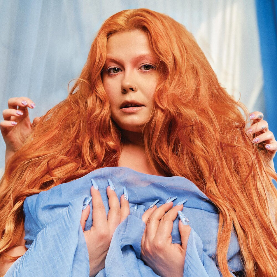 the album cover for Begonia - Powder Blue