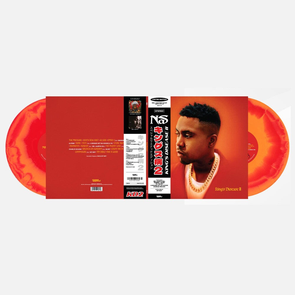 the album cover for Nas - King's Disease Ii [Colored Vinyl] (Org) (Red)
