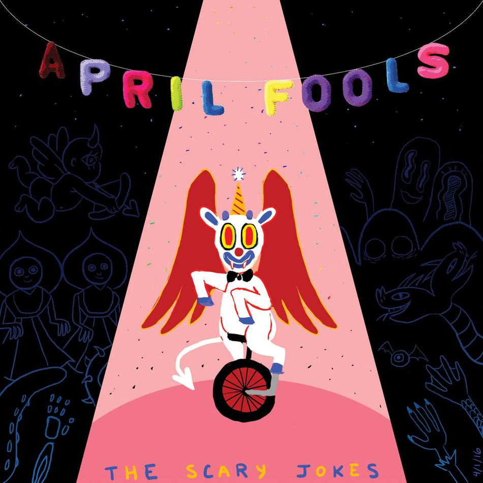 the album cover for The Scary Jokes - April Fools [Indie Exclusive Limited Edition Pink Smoke LP]