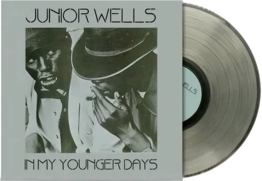 the album cover for Junior Wells - In My Younger Days [Colored Vinyl]