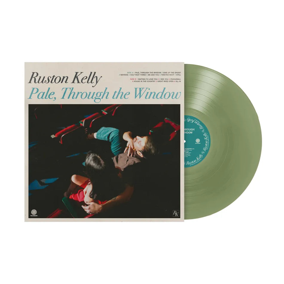 the album cover for Ruston Kelly - Pale, Through the Window [Indie Exclusive  Autographed "Deco Green" vinyl]