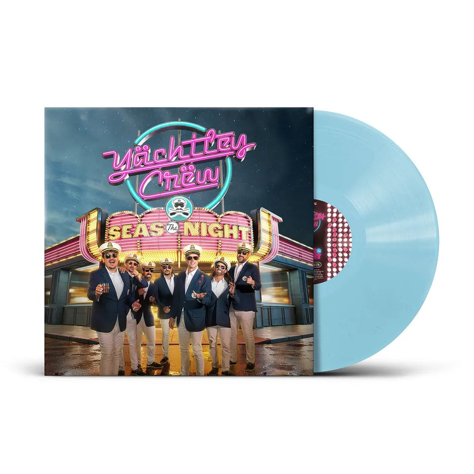 the album cover for Yachtley Crew - Seas The Night [Indie Exclusive Blue LP]