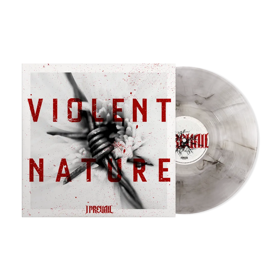 the album cover for I Prevail - Violent Nature [Indie Exclusive Clear Smoke LP]