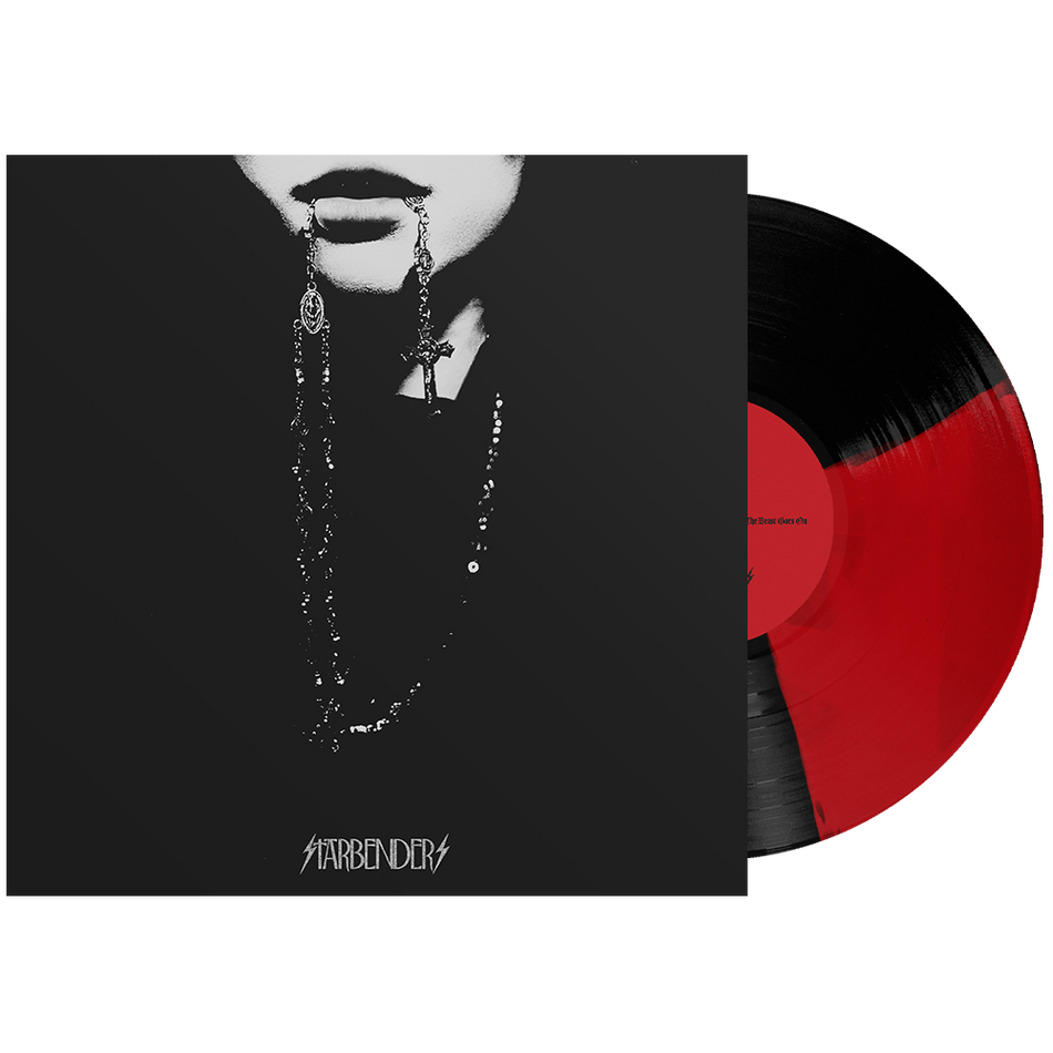 the album cover for Starbenders - The Beast Goes On [Red + Black Quad]