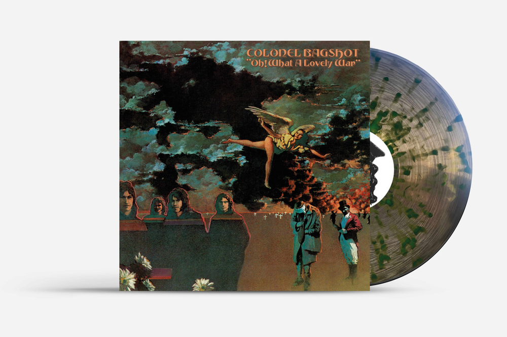 the album cover for Colonel Bagshot - Oh! What A Lovely War [Indie Exclusive Psychedelic Splatter + Bonus 7