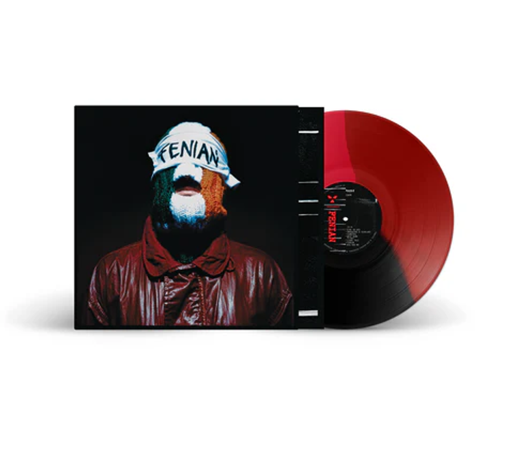 the album cover for Kneecap - FENIAN [Red and Black Tri Color]