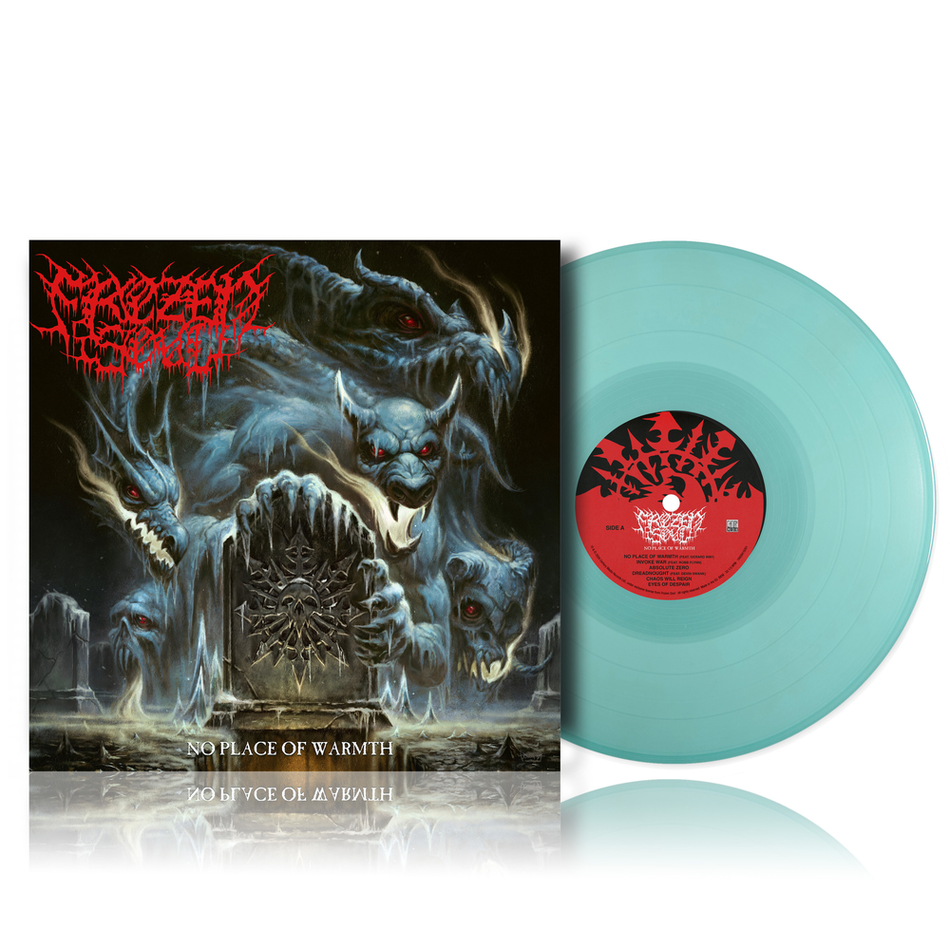 the album cover for Frozen Soul - No Place of Warmth [Translucent Light Blue]