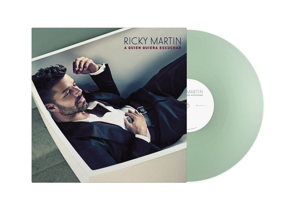the album cover for Ricky Martin - A Quien Quiera Escuchar [Coke Green]