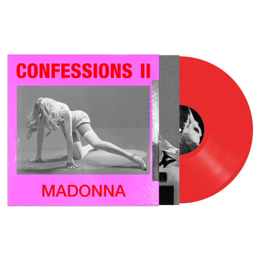 the album cover for Madonna - CONFESSIONS II [Translucent Red Vinyl]