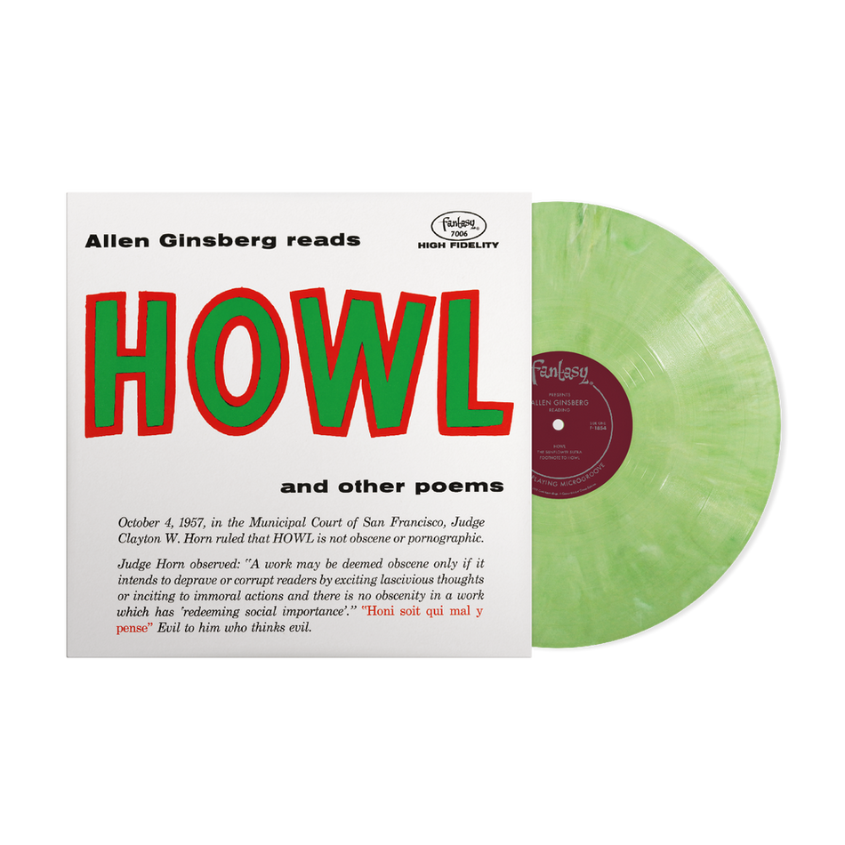 the album cover for Allen Ginsberg - Howl And Other Poems [Eco-friendly Green Blend]