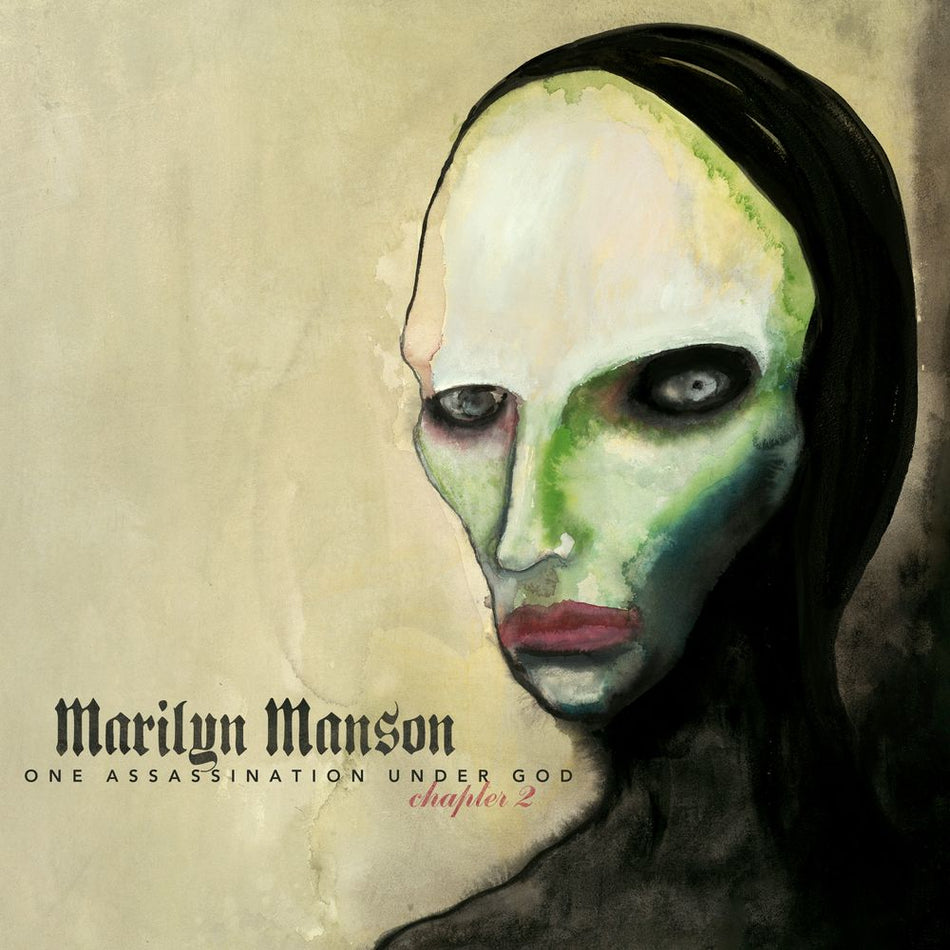 the album cover for Marilyn Manson - One Assassination Under God - Chapter 2 [Indie Exclusive Pink and Red Swirl]