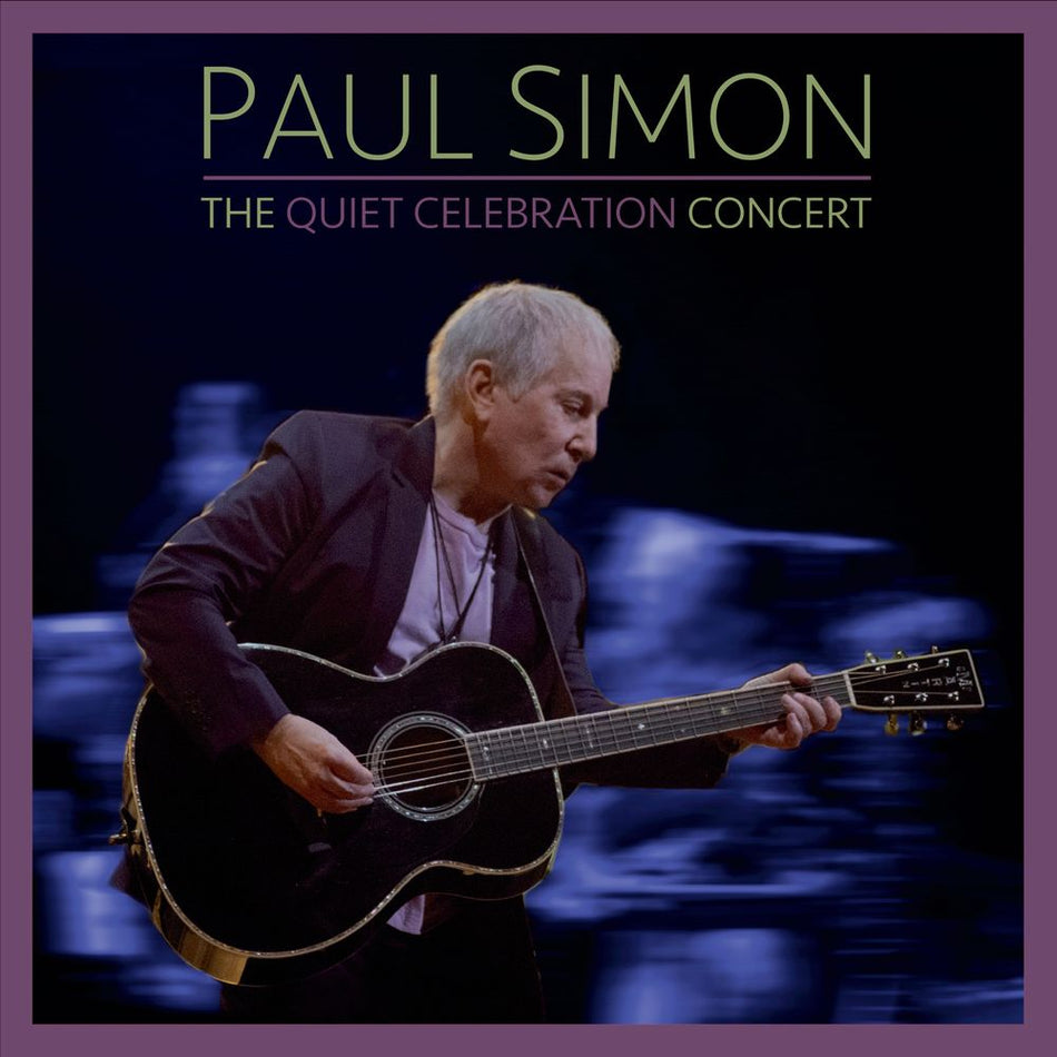 the album cover for Paul Simon - The Quiet Celebration Concert