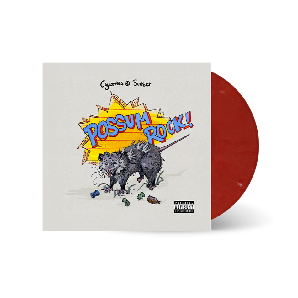 the album cover for Cigarettes @ Sunset - Possum Rock [Red]