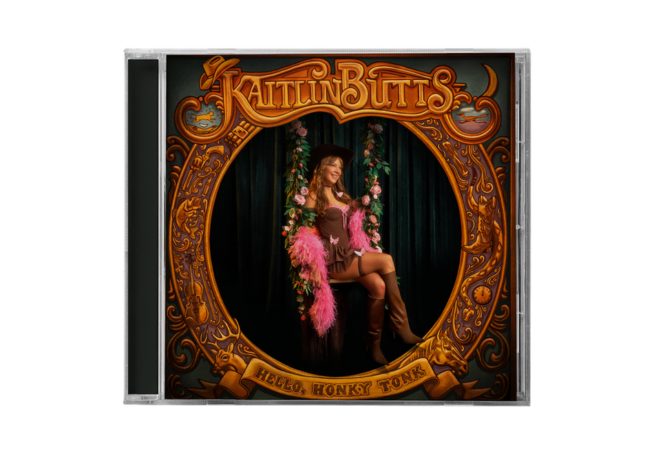 the album cover for Kaitlin Butts - Hello, Honky Tonk