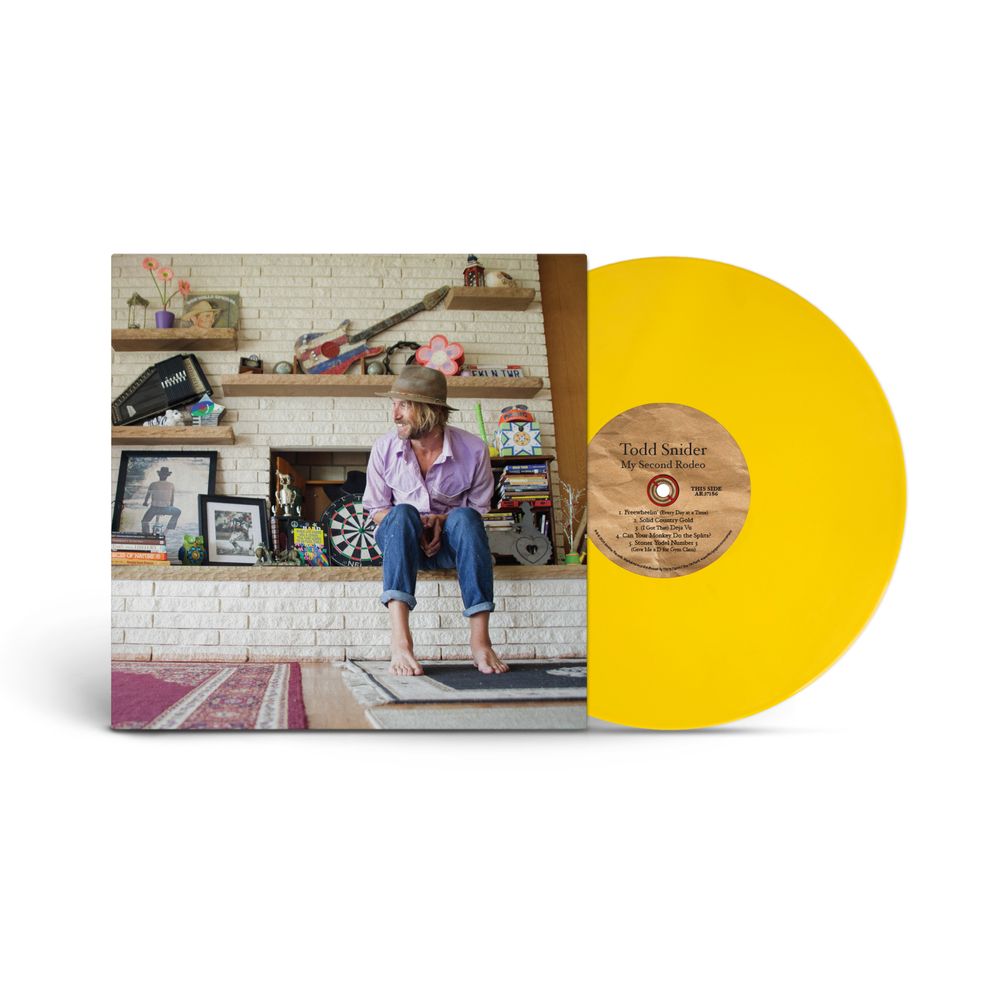 the album cover for Todd Snider - My Second Rodeo [Indie Exclusive Opaque Yellow]
