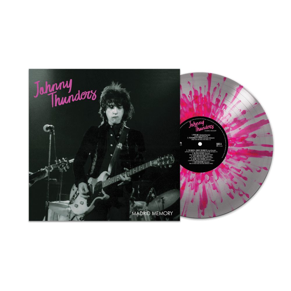 the album cover for Johnny Thunders - Madrid Memory [Splatter]