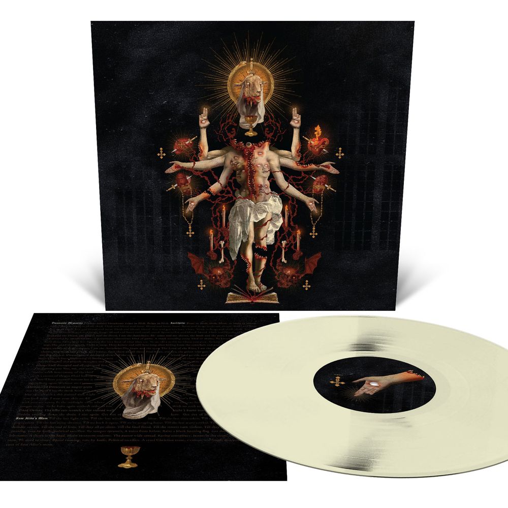 the album cover for Satanic Planet - Dead Deities [Bone White]