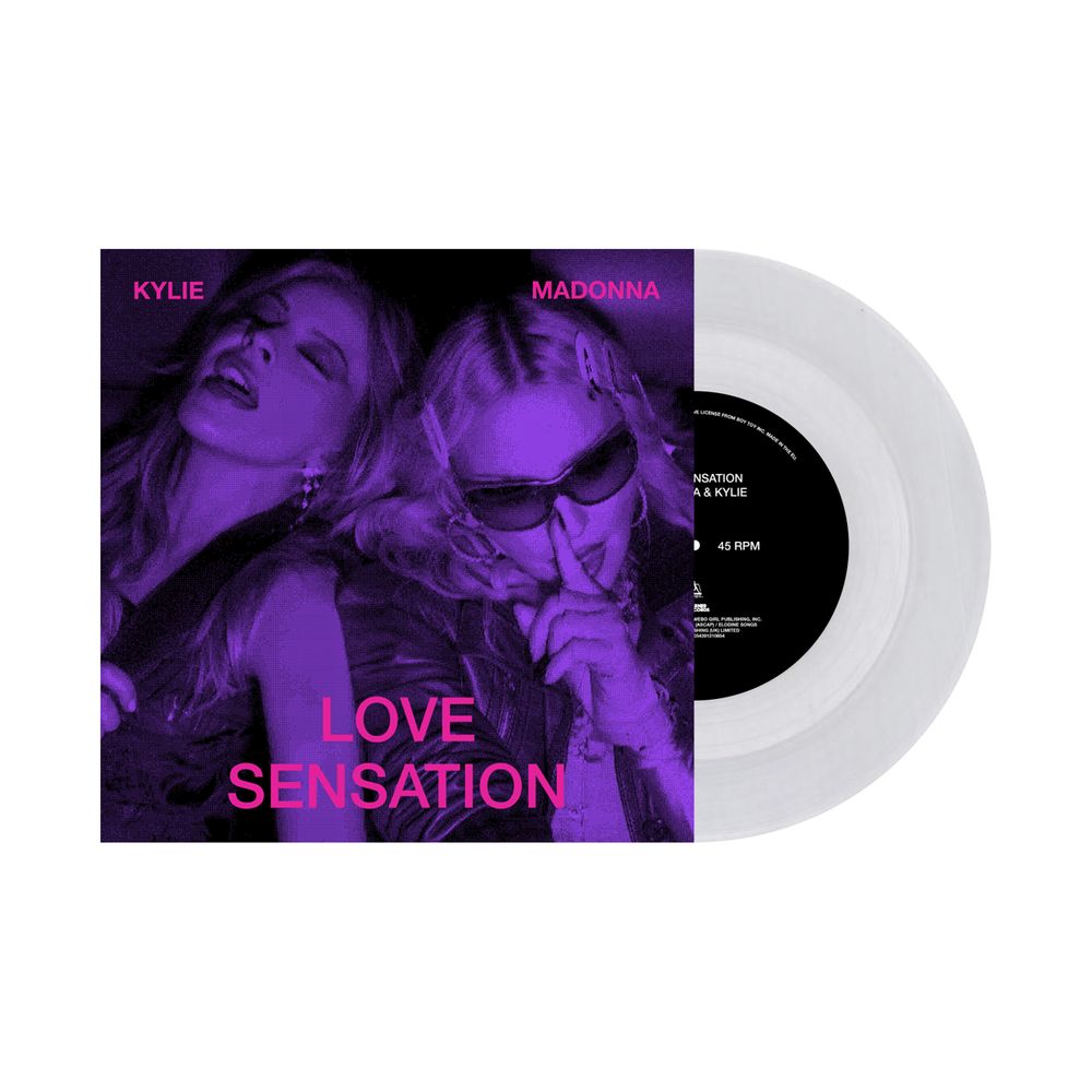 the album cover for Madonna - Love Sensation [Clear]