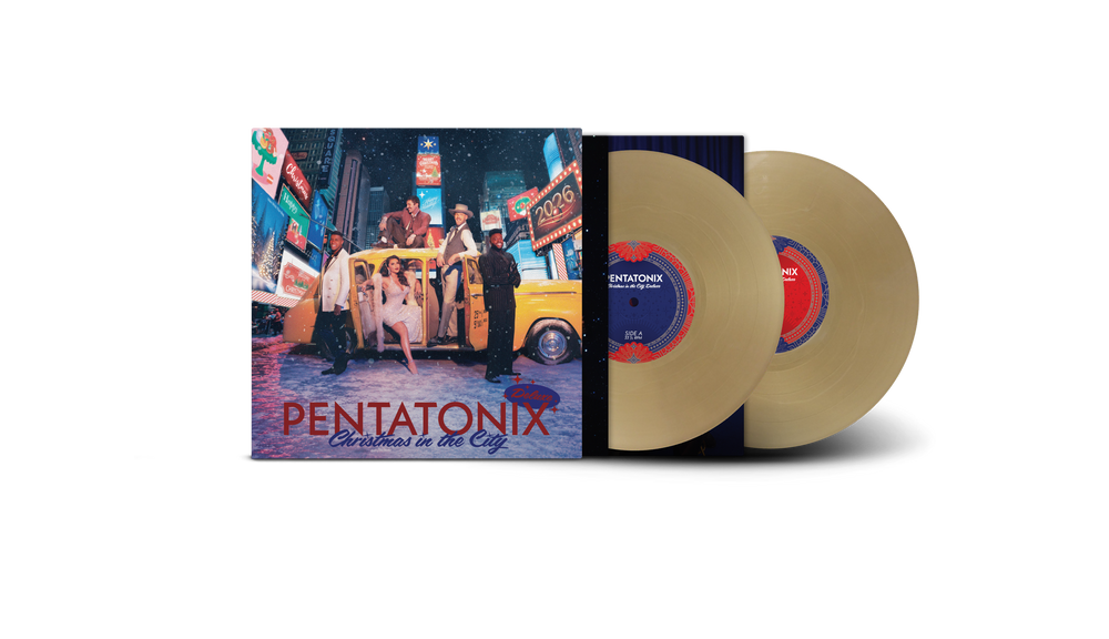 the album cover for Pentatonix - Christmas in the City - Deluxe [Vintage Gold]