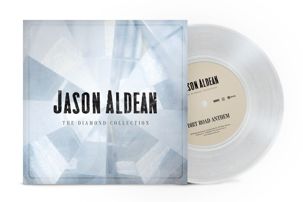 the album cover for Jason Aldean - The Diamond Collection [Ultra Clear Glitter 7' Single]