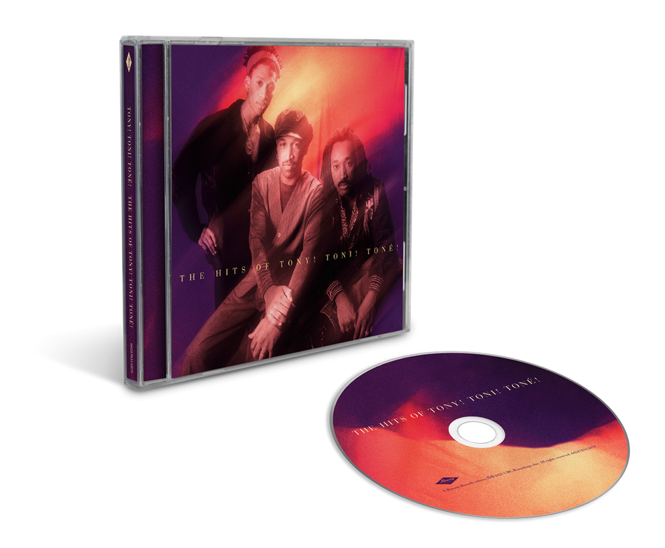 the album cover for Tony! Toni! Toné! - The Hits of Tony! Toni! Toné!