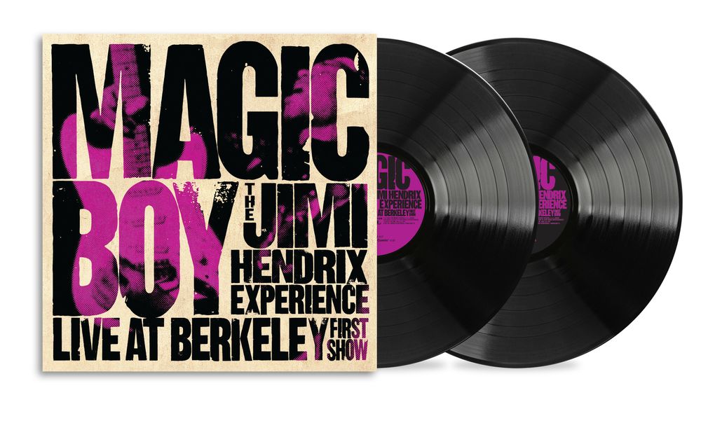 the album cover for Jimi Hendrix Experience - Magic Boy: The Jimi Hendrix Experience Live At