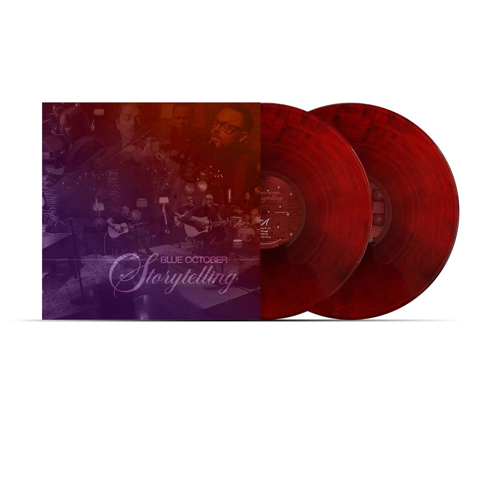 the album cover for Blue October - Storytelling [Indie Exclusive Merlot Smoke]