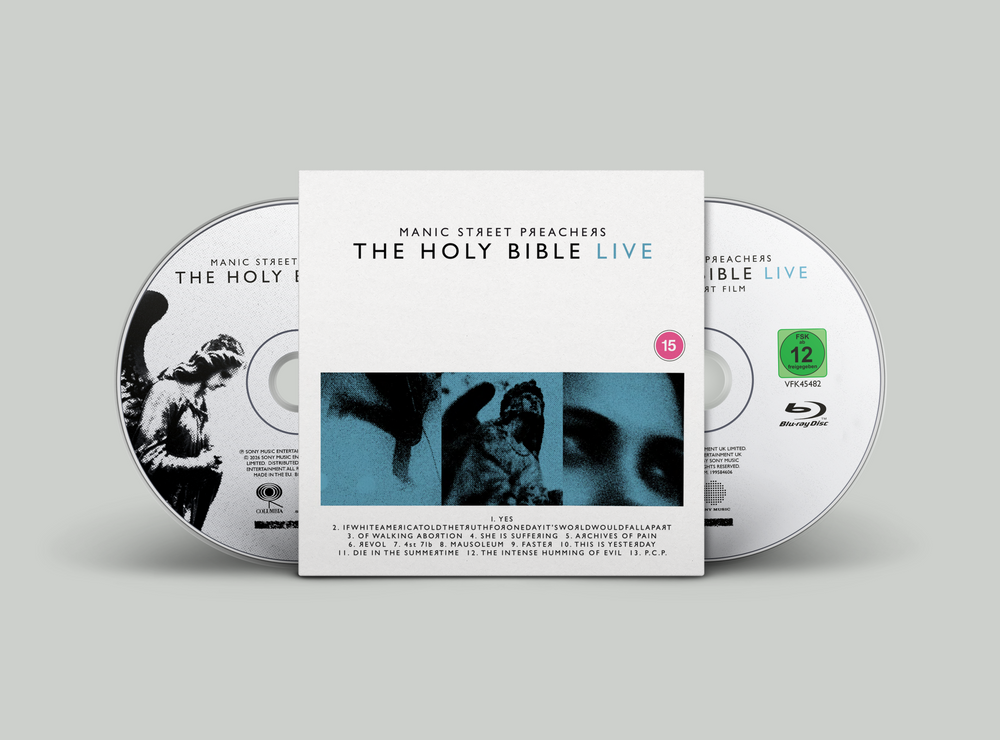 the album cover for Manic Street Preachers - The Holy Bible Live 2026