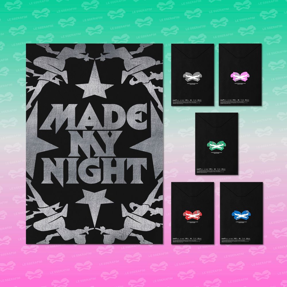 the album cover for LE SSERAFIM - Made My Night [Compact Ver]