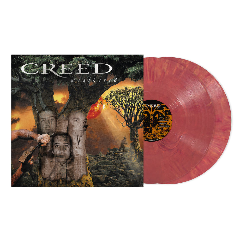 the album cover for Creed - Weathered - Deluxe 25th Anniversary Edition [Indie Exclusive Vinyl Voice Nebula Color]