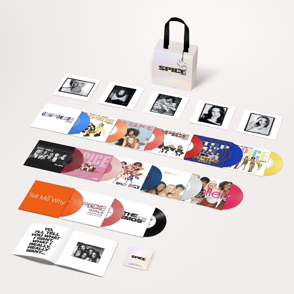 the album cover for Spice Girls - The Singles Collection [7" Box Set]