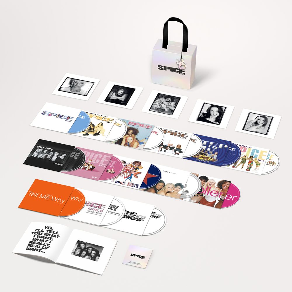 the album cover for Spice Girls - The Singles Collection [Box]