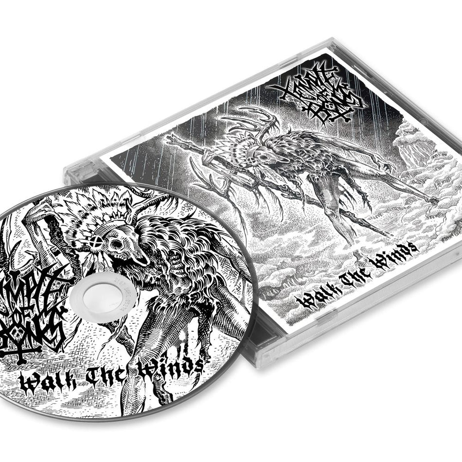 the album cover for Temple of Bones - Walk the Winds