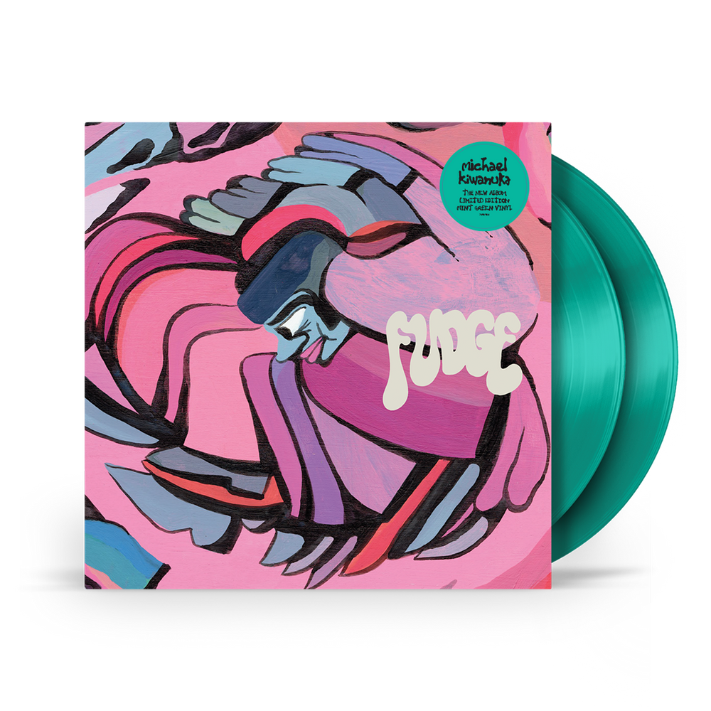 the album cover for Michael Kiwanuka - Fudge [Indie Exclusive Mint Green - Alternate Cover]