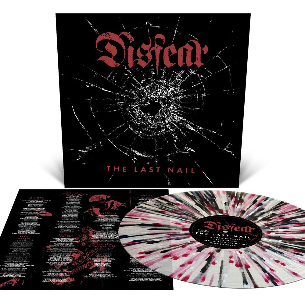 the album cover for Disfear - The Last Nail [Orchard Indie Exclusive Clear with Splatter]
