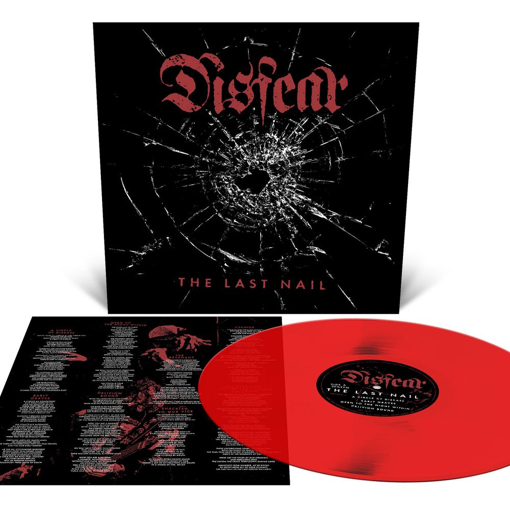 the album cover for Disfear - The Last Nail [Blood Red]
