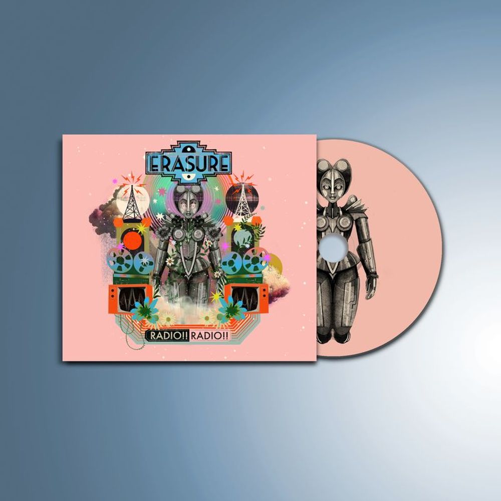 the album cover for Erasure - Radio !! Radio !!