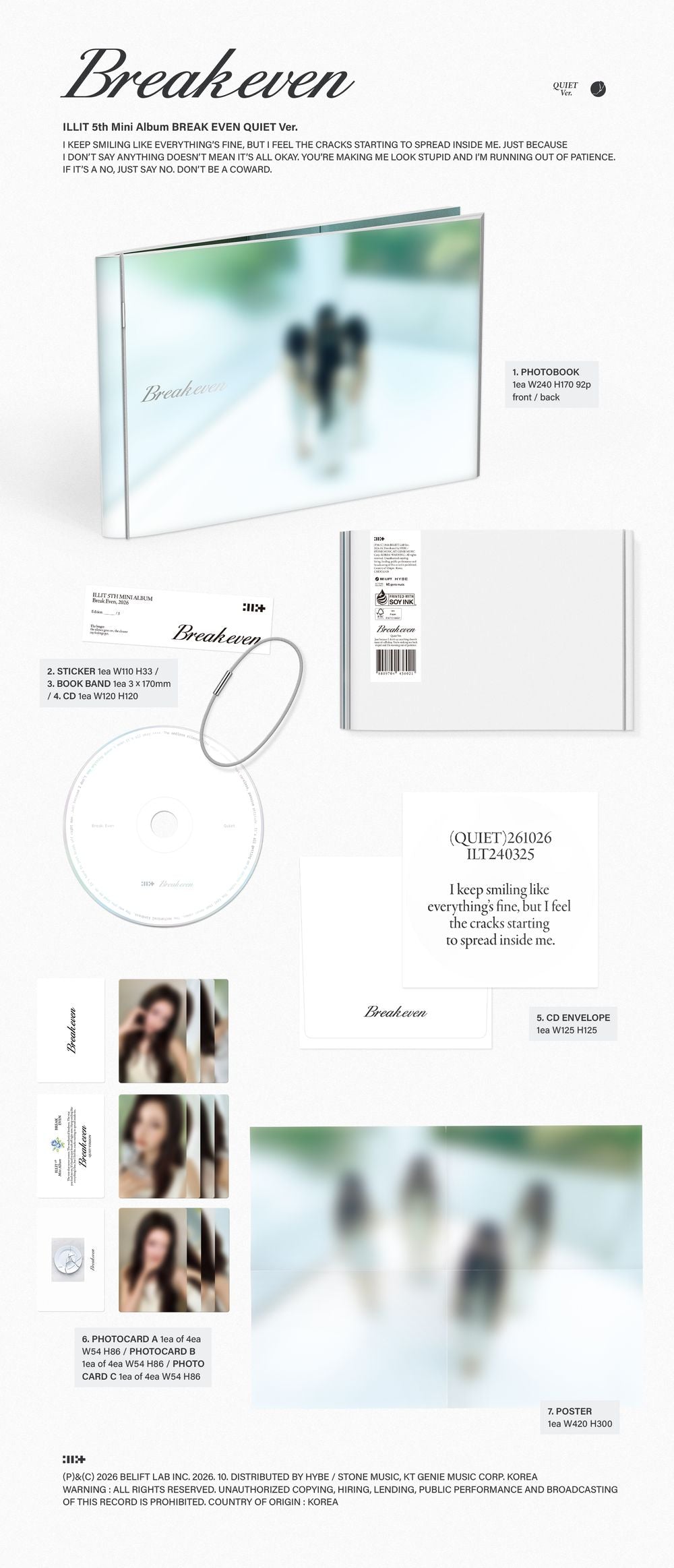 the album cover for ILLIT - BREAK EVEN [QUIET Ver.]