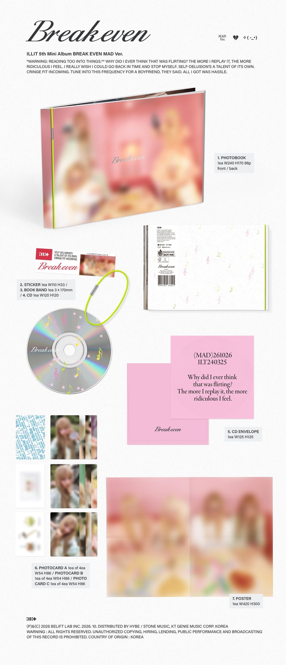 the album cover for ILLIT - BREAK EVEN [MAD Ver.]